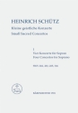 Kleine geistliche Konzerte Band 1: 4 Konzerte  fr Sopran und Bc