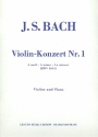 Konzert a-Moll Nr.1 BWV1041 fr Violine und Streicher  fr Violine und Klavier