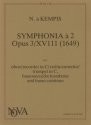 Symphonia  2 op.3 no.18 (1649) fr Cornett, Violoncello und Bc Stimmen