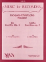 6 Sonatas op.5 for 2 treble recorders without bass score