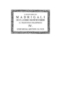 IL QVARTO LIBRO DE MADRIGALI A CINQUE VOCI         PARTITUR (IT) OPERE