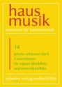 4 Inventionen fr Sopran-Blockflte und Tenor-Blockflte Partitur