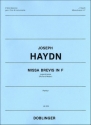 Missa brevis F-Dur Hob.XXII:1 Fr 2 Soprane, gem Chor, Streicher und Orgel,  Partitur (=Orgelstimme)