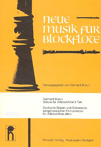 Schule für Altblockflöte Band 2 16 Etüden und Solostücke f r ü  h e r cv11.102