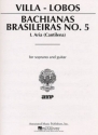Aria for soprano and guitar Bachianas Brasileiras no. 5