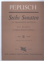 6 Sonaten Band 2 (Nr.4-6) fr Sopranblockflte und Klavier