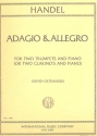 Adagio and Allegro for 2 trumpets and piano