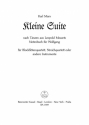 Kleine Suite nach Tnzen aus dem Notenbuch fr Wolfgang fr 4 Blockflten (SATB) Partitur