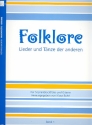 Folklore Band 1 Lieder und Tnze der Anderen fr Sopranblockflte und Gitarre Spielpartitur