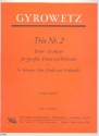 Trio D-Dur Nr.2 fr Flte, Violine und Violoncello 3 Stimmen