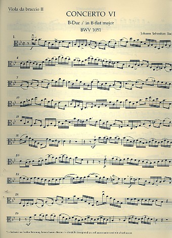 Brandenburgisches Konzert B-Dur Nr.6 BWV1051 Viola da braccio 2