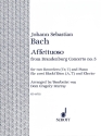 Affettuoso from brandenburg concertp No. 5 für 2 Blockflöten (A,T) und Klavier Partitur und 2 Stimmen