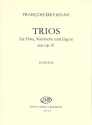 3 Trios aus op.61 für Flöte, Klarinette und Fagott Stimmen
