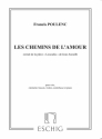 Les chemins de l'amour pour voix, clarinette, basson, violon, contrebasse contrebasse et piano,  partition et parties