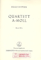 Streichquartett a-Moll op.20,2 Studienpartitur Verlagskopie