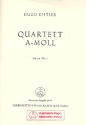 Streichquartett a-Moll op.20,2 Studienpartitur Verlagskopie