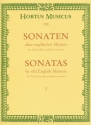 Sonaten alter englischer Meister Band 1 fr Altblockflte und Klavier
