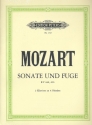 Sonate und Fuge KV448/426 fr 2 Klaviere zu 4 Hnden 2 Partituren