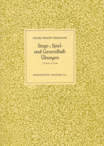 Singe-, Spiel- und Generalba- bungen, Hamburg 1733/34