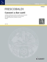 Canzoni a due canti col basso continuo für 2 beliebige hohe Instrumente und Basso continuo Partitur und Stimmen