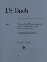 Triosonate und Canon perpetuus aus dem Musiklaischen Opfer BWV1079,8-9 fr Flte, Violine und Bc