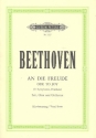 An die Freude op.125 fr Soli, gem Chor und Orchester Klavierauszug