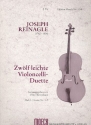 12 leichte Duette Band 1 (Nr.1-7) für 2 Violoncelli 2 Spielpartituren