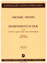 Divertimento B-Dur P92 fr Oboe, Fagott, Violine, Viola und Kontrabass Studienpartitur
