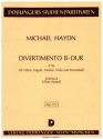 Divertimento B-Dur P92 fr Oboe, Fagott, Violine, Viola und Kontrabass Studienpartitur