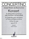 Konzert G-Dur op. 21/3 fr Alt-Blockflte, Violine (Flte) und Basso continuo Partitur