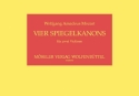 4 Spiegelkanons fr 2 Violinen Spielpartitur