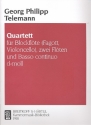 Quartett d-Moll für Blockflöte, 2 Flöten, Violoncello und Klavier Partitur und 5 Stimmen