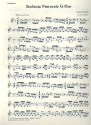 Sinfonia pastorale G-Dur für corno pastoriccio und Streicher Violine 1