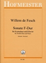 Sonate F-Dur für Kontrabaß und Klavier