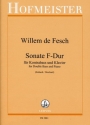 Sonate F-Dur fr Kontraba und Klavier