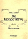 Die lustige Witwe Klavierauszug (dt)