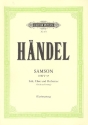 Samson HWV57 für Soli, Chor und Orchester Klavierauszug (dt, gekürzte Fassung)