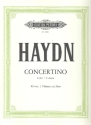 Concertino C-Dur fr Klavier, 2 Violinen und Ba Partitur und Stimmen