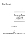 Sommerabend am Berg Impression fr Englischhorn (Altsaxophon) und Klavier