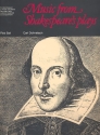 MUSIC FROM SHAKESPEARE'S PLAYS FOR 2 DESCANT OR TREBLE AND TENOR SCORE+RECORDER SCORE