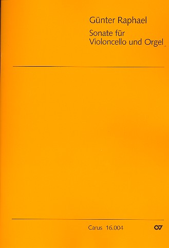 Sonate fr Violoncello und Orgel
