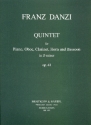 Quintett d-Moll op.41 fr Oboe, Klarinette, Horn, Fagott und Klavier Partitur und Stimmen