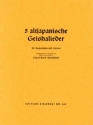 5 altjapanische Geishalieder fr Singstimme