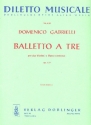 Balletto a tre A-Dur op.1,9 fr 2 Violinen und Bc
