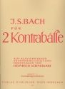 Bach für 2 Kontrabässe Band 1 Zweistimmige Inventionen Partitur