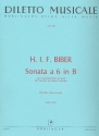 Sonata a 6 B-Dur fr Violine solo, 2 Violinen, 2 Violen, Kontraba und Bc Partitur