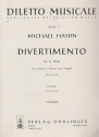 Divertimento D-Dur Perger 95 für 2 Oboen, 2 Hörner und 2 Fagotte,  Stimmen