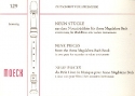 9 Stcke aus dem Notenbchlein fr Anna Magdalena Bach  fr 2 Sopranblockflten Spielpartitur
