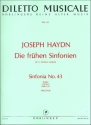 Sinfonie Es-Dur Nr.43 Hob.I:43 für Orchester Partitur