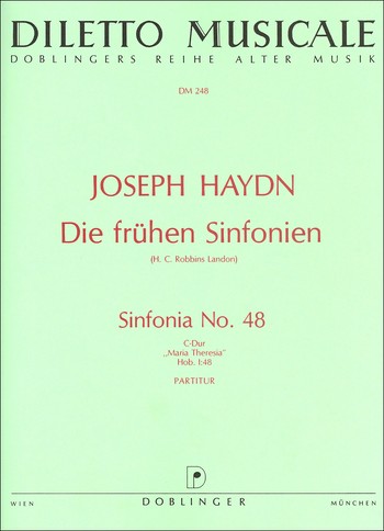 Sinfonie C-Dur Nr.48 Hob.I:48 für Orchester Partitur